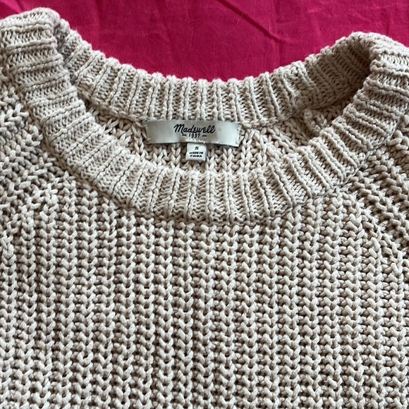 Beautiful knit Madewell sweater. Beige. - Picture 2 of 4